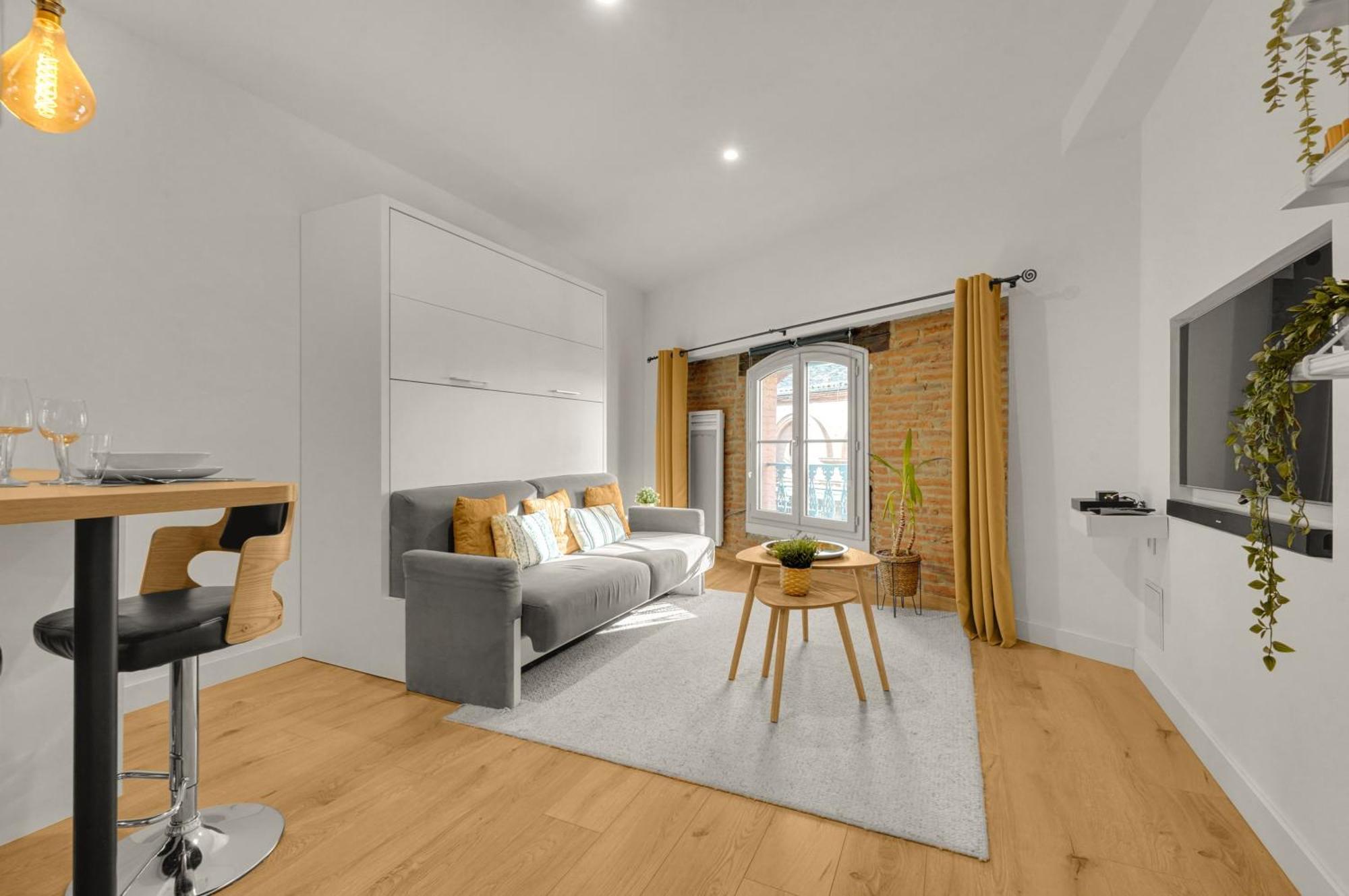 Le Floral - Cosy Studio Climatise Avec Parking Prive Et Netflix Toulouse Exteriör bild