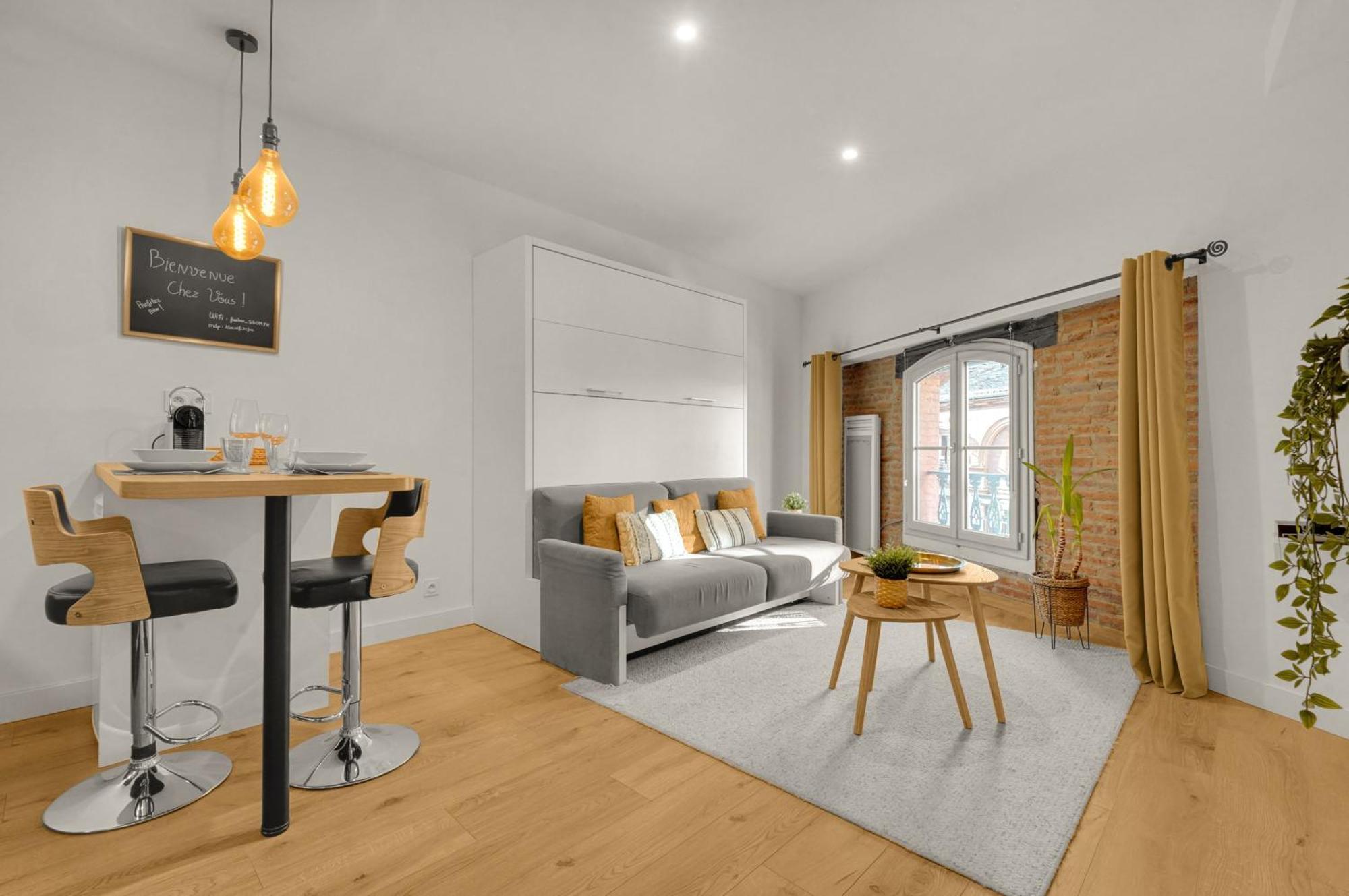 Le Floral - Cosy Studio Climatise Avec Parking Prive Et Netflix Toulouse Exteriör bild
